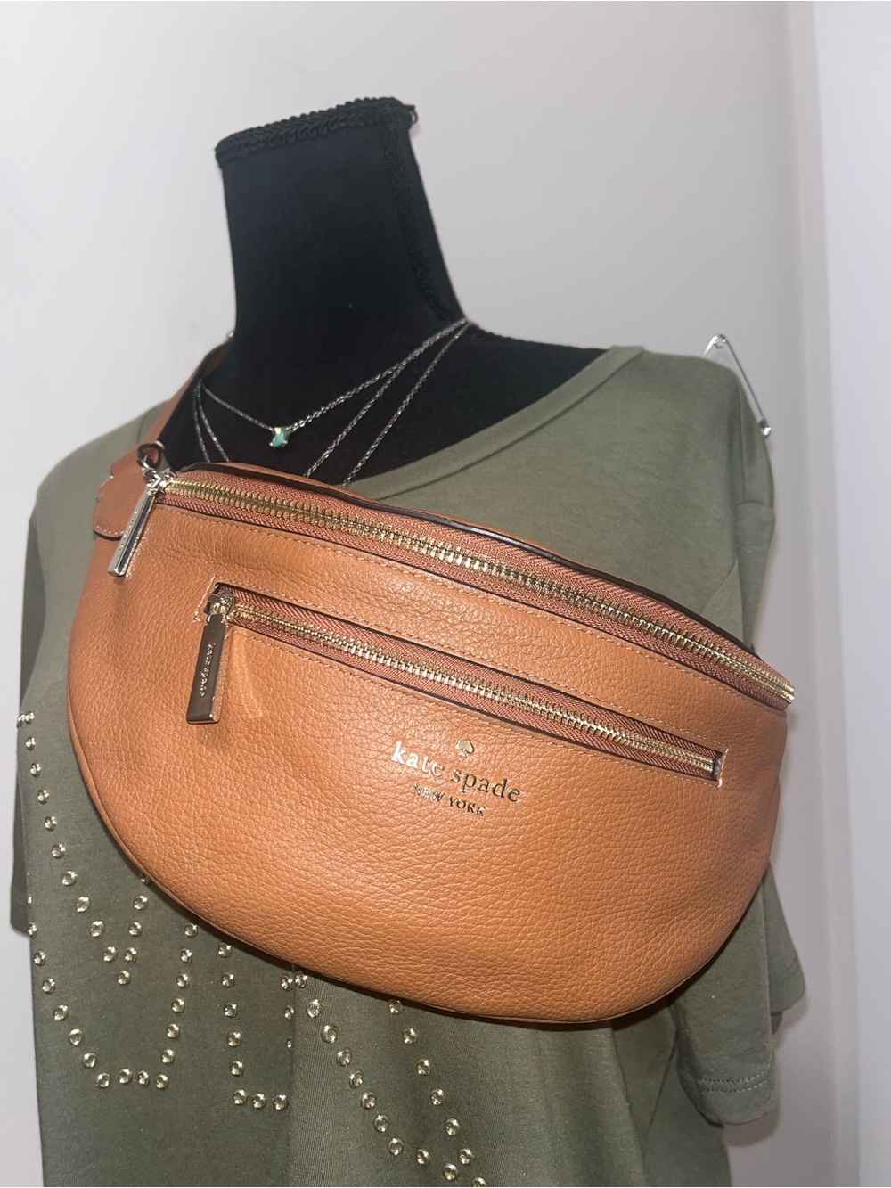 Kate Spade Leila Tan Leather Belt Bag